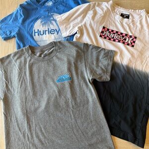 Boys Hurley and Vans shirt bundle for summer